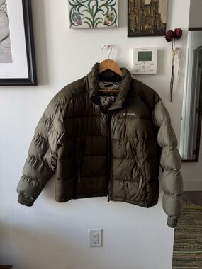 Columbia Omni heat Men's or unisex Olive/Dark Olive Puffer Jacket
